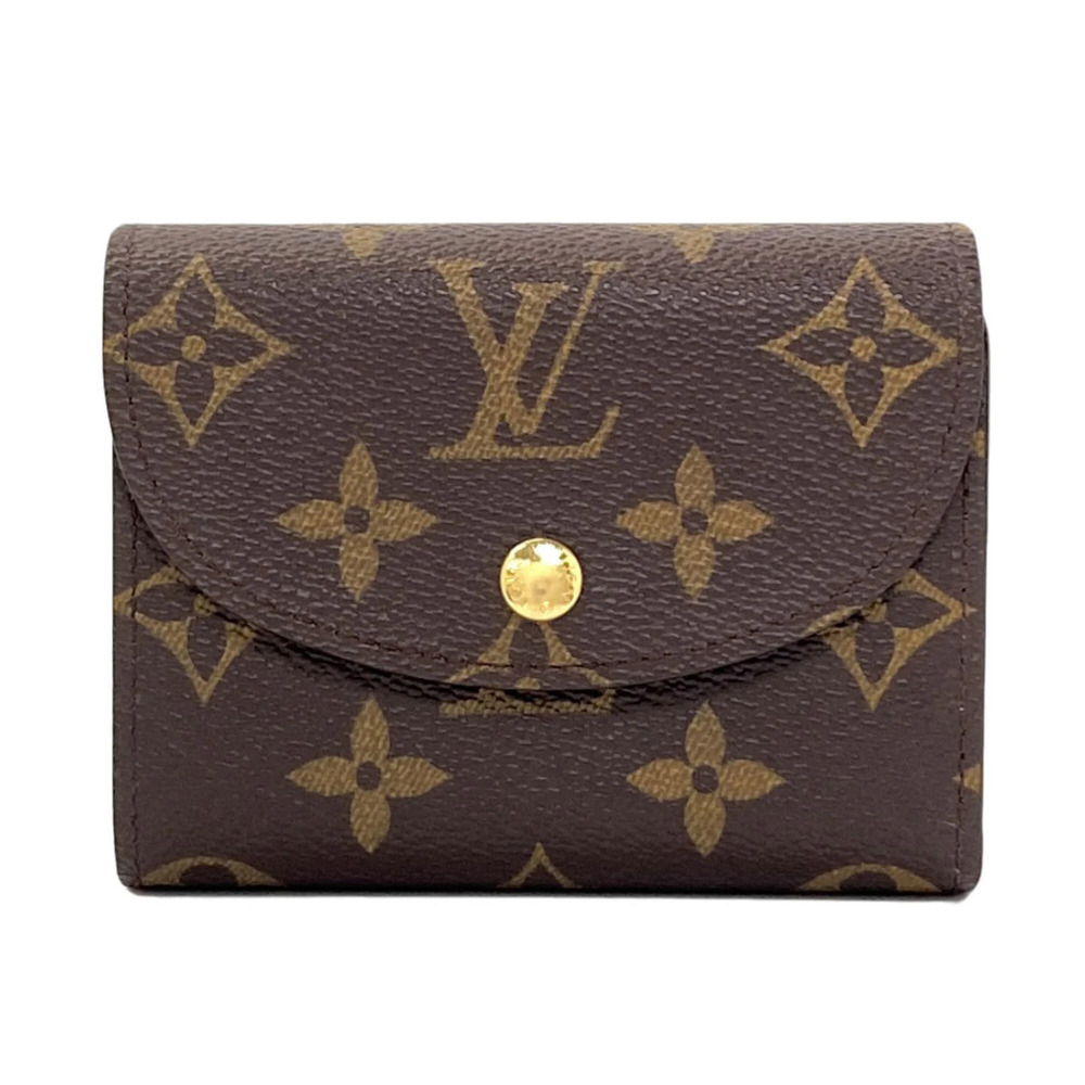 Louis Vuitton M60253 Portefeuille Helene Bi-fold Wallet, Monogram Canvas, Wom...